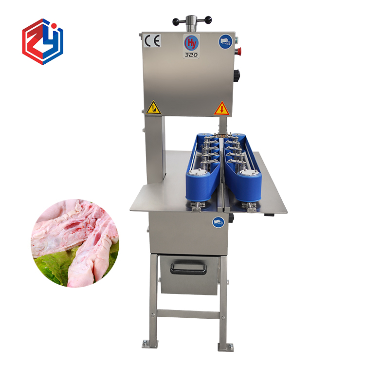 加工豬蹄不再難！豬蹄開半機(jī)助你提高生產(chǎn)效率！